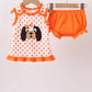Orange Tennessee Dog Appliqué Bloomer Set