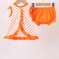 Orange Tennessee Dog Appliqué Bloomer Set