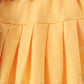 Blue bus bow embroidery ruffle skorts set