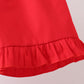 Red Apple Pencil Ruffle Set