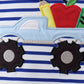 Red Apple Truck Appliqué Set