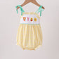 Mustard Honey Bear Embroidered Bubble