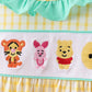 Mustard Honey Bear Embroidered Set