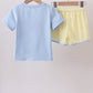 Blue Bus Applique Set