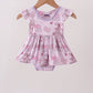 Purple Castle bamboo Ruffle Bubble