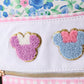 Blue Floral Character French Knot Ruffle Backpack