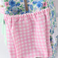 Blue Floral Character French Knot Ruffle Backpack