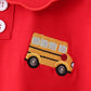 Red Bus Embroidered Skorts Set