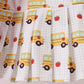 Red Bus Embroidered Skorts Set