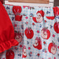 Red School Apple Skorts Set