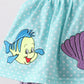 Blue under the sea Embroidered Bubble