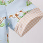 Blue Puppy Embroidered Pocket Romper