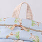 Blue hunting dog embroidery backpack