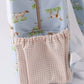 Blue hunting dog embroidery backpack