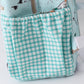 Green duck print backpack
