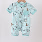 Green Duck Pocket Romper