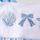 Blue Shells Embroidered Bloomer Set