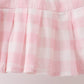 Pink Gingham Skorts Set