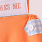 Coral Jesus Loves me Smocked Jon Jon
