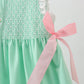 Green Butterfly Smocked Dress