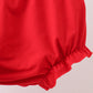 Red ABC Embroidered Plaid Bloomer Set