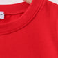 Red ABC Embroidered Top