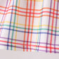 Red ABC Embroidered Plaid Set