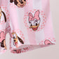 Pink character bamboo pajama set
