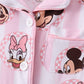 Pink character bamboo pocket pajama set