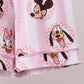 Pink character bamboo pocket pajama set
