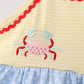 Blue Crab Applique Bloomer Set