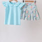 Floral Print Skorts Set