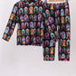 Black princess bamboo pajama set