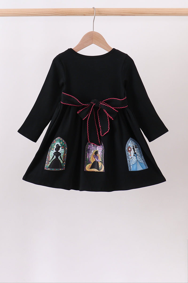 Black princess bamboo dress