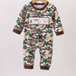 Camouflage Hunting Embroidered Romper