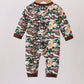 Camouflage Hunting Embroidered Romper