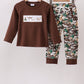 Camouflage Hunting Embroidered Pants Set