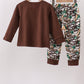 Camouflage Hunting Embroidered Pants Set