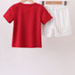 Maroon Alabama Applique Shorts Set