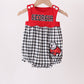 Red Georgia Applique Gingham Bubble