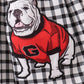 Red Georgia Applique Gingham Dress