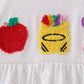 Blue Apple Crayon French Knot Ruffle Shorts Set