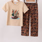 Camouflage duck applique pants set