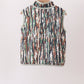 Camo Duck Embroidered Zip Vest