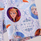 Blue frozen character bamboo pajama set