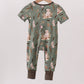 Green Hunting Bamboo Romper