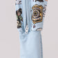Blue character bamboo romper