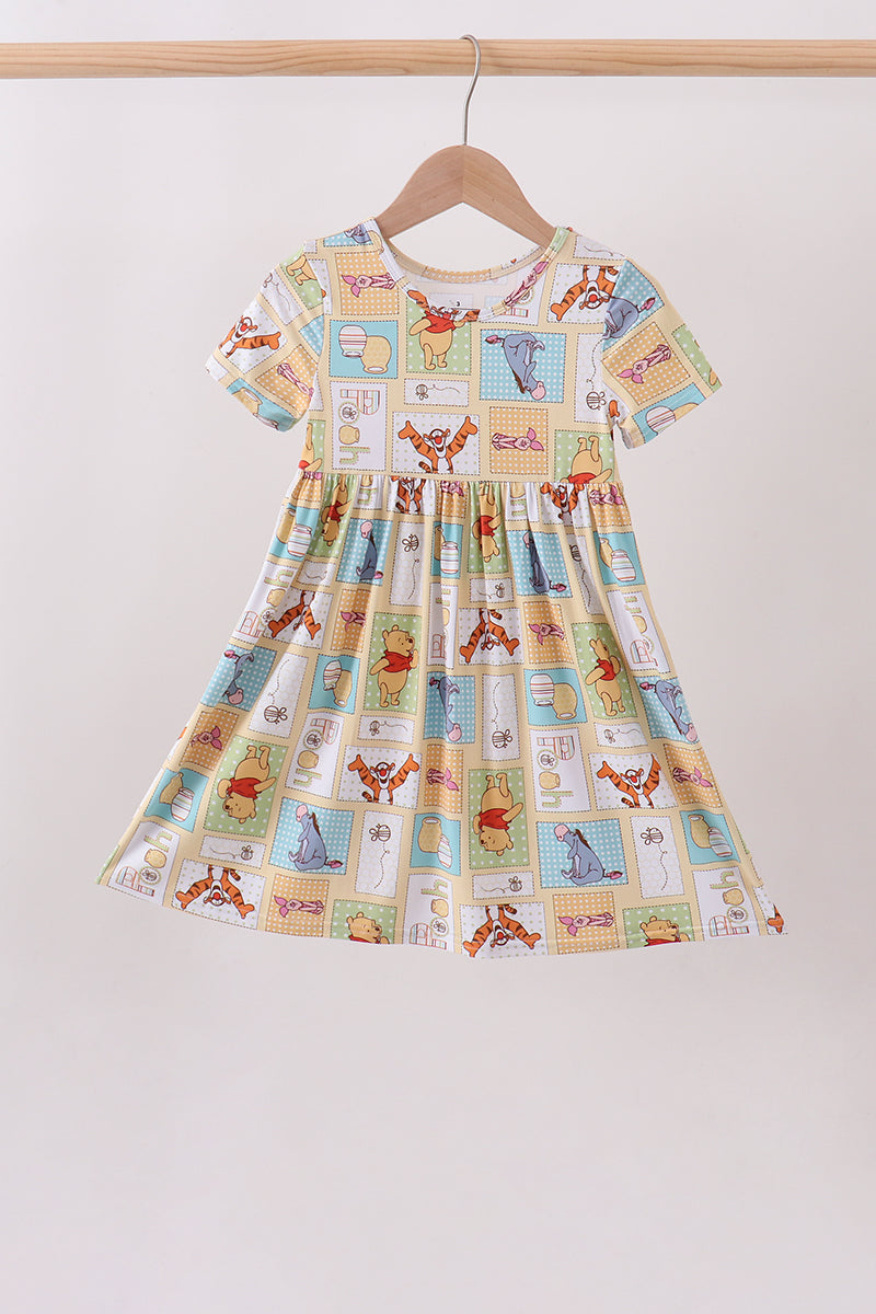 Yellow winnie the pooh bamboo dress