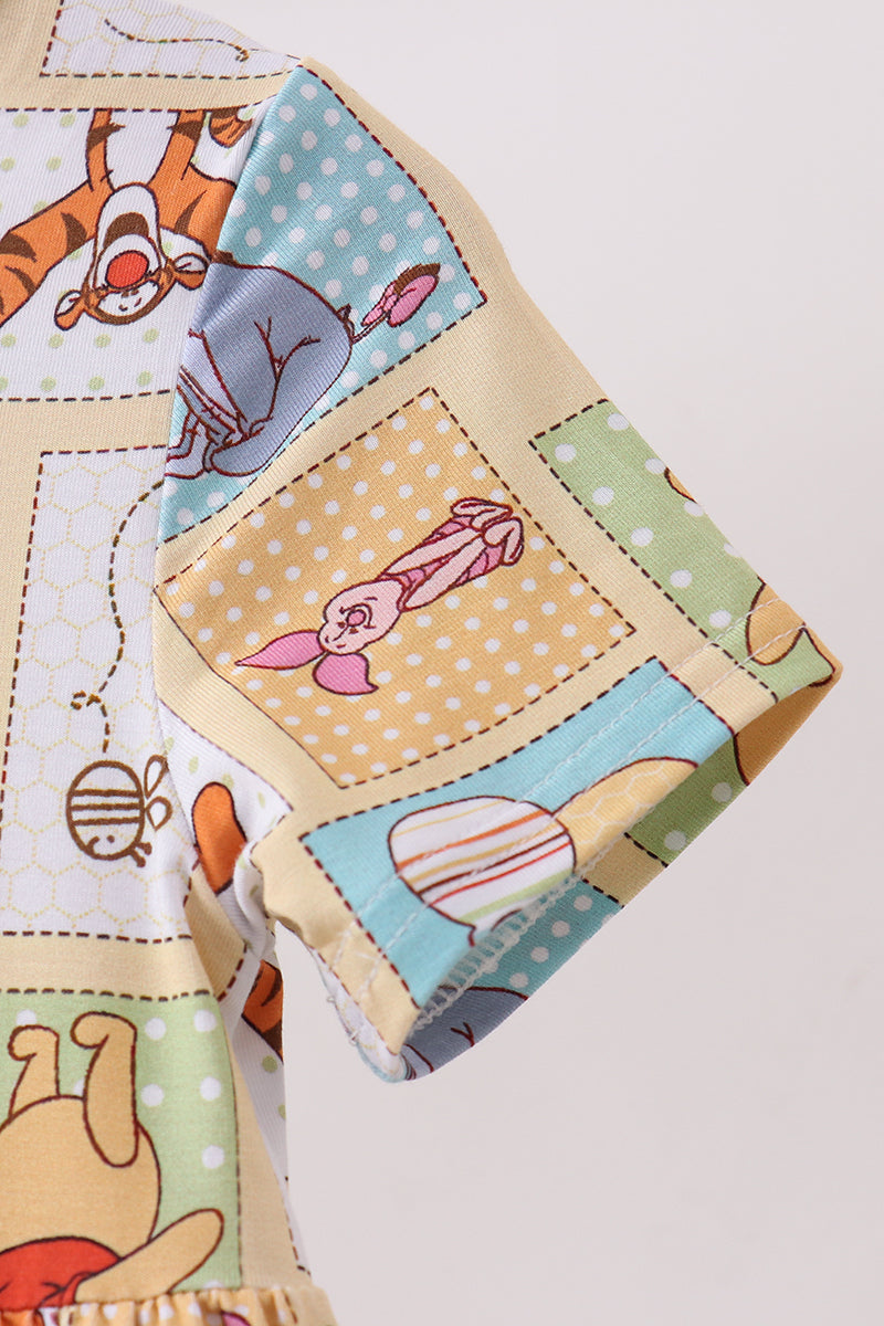 Yellow winnie the pooh bamboo dress