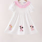 Pink Prayer Embroidery Dress